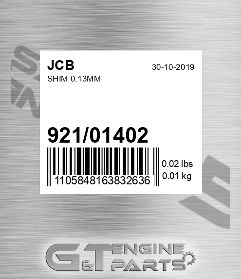 921/01402 Shim 0.13mm