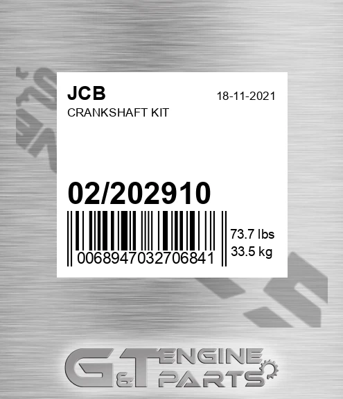 02/202910 Crankshaft Kit
