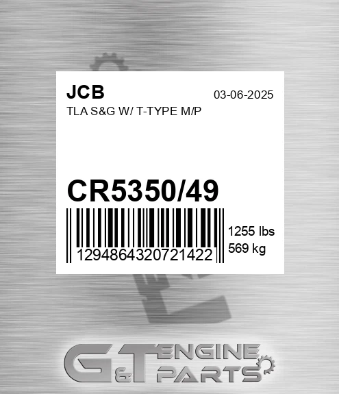 CR5350/49 Tla S&g W/ T-type M/p