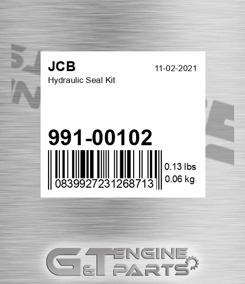 991/00102 Hydraulic Seal Kit