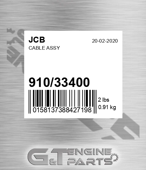 910/33400 Cable Assy