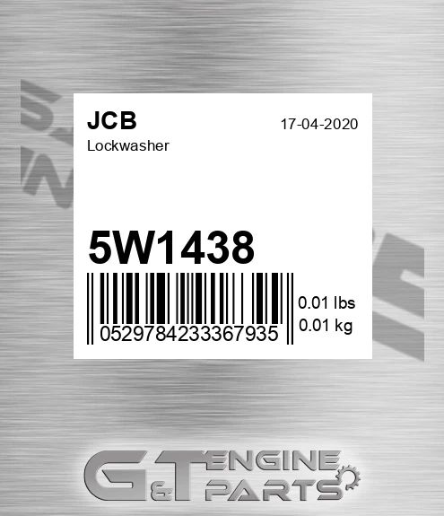 5W1438 JCB Lockwasher