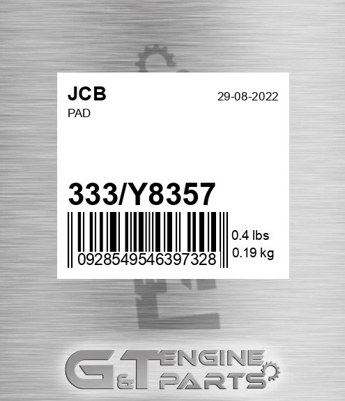 333/Y8357 Pad