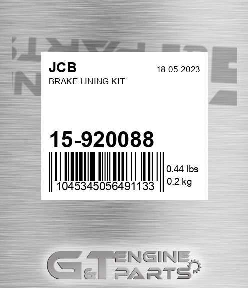 15/920088 Brake Lining Kit