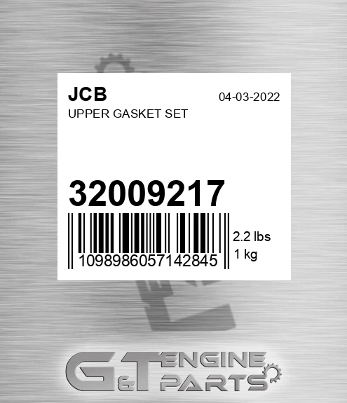 320/09217 Upper Gasket Set