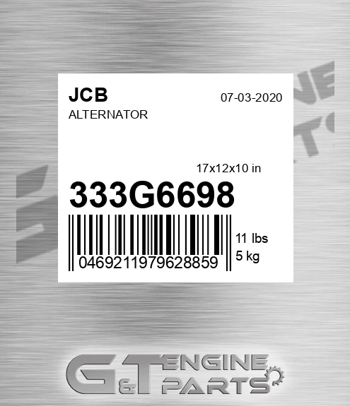 333/G6698 Alternator