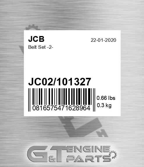 JC02-101327 Belt Set -2-