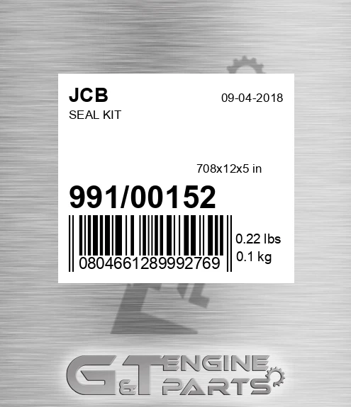 991/00152 Seal Kit