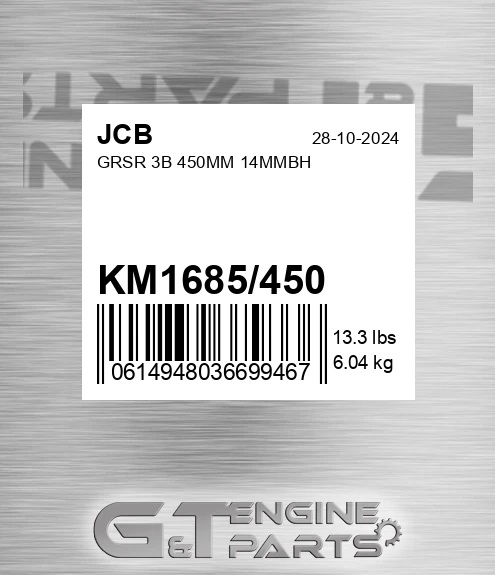 KM1685/450 Grsr 3b 450mm 14mmbh