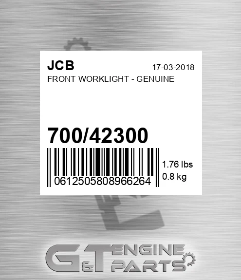 700/42300 Front Worklight - Genuine