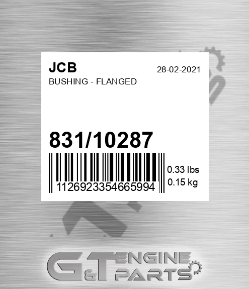 831/10287 Bushing - Flanged