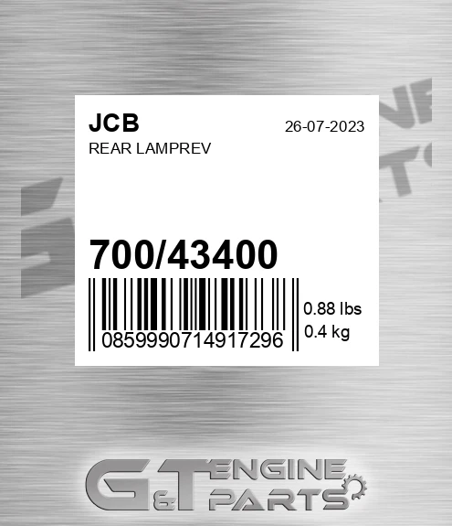 700/43400 Rear Lamprev