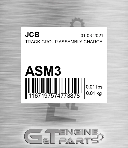 ASM3 JCB Track Group Assembly Charge