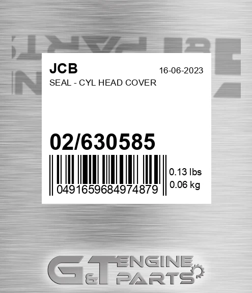 02/630585 Seal - Cyl Head Cover