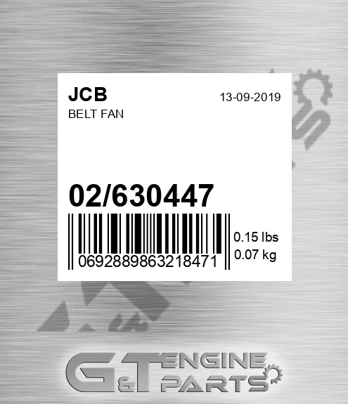 02/630447 Belt Fan
