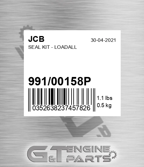 991/00158P Seal Kit - Loadall