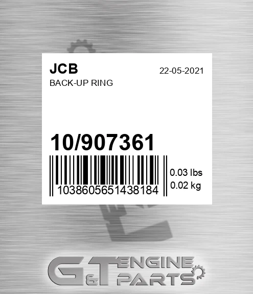10/907361 Back-up Ring