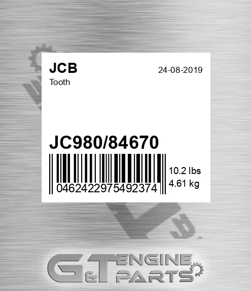 JC980-84670 Tooth