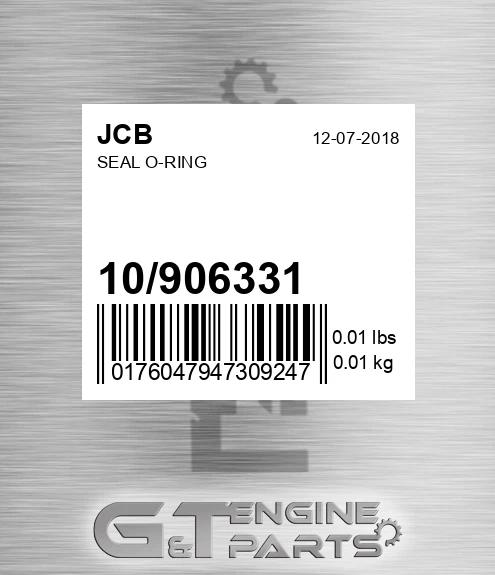 10/906331 Seal O-ring