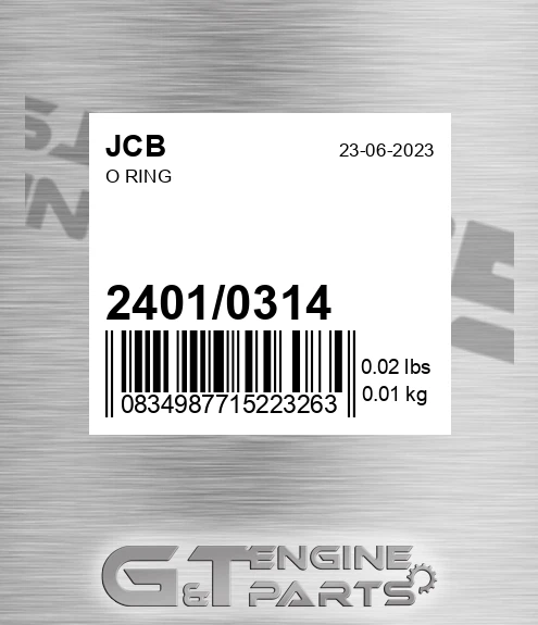 2401/0314 O Ring