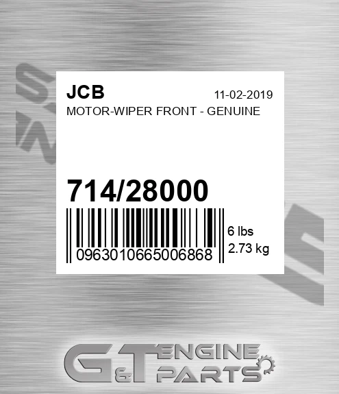 714/28000 Motor-wiper Front - Genuine