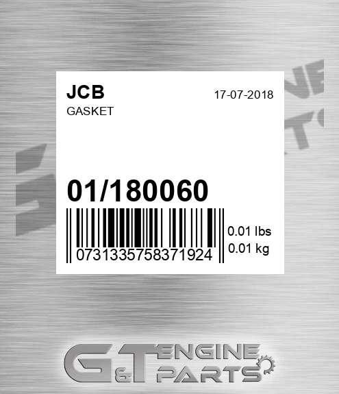 01/180060 Gasket