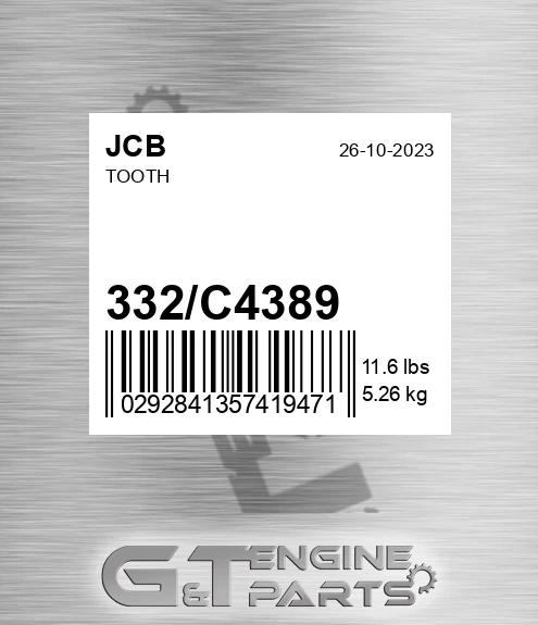 332/C4389 Tooth