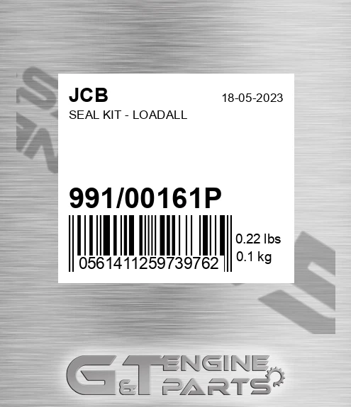 991/00161P Seal Kit - Loadall