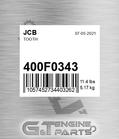 400/F0343 JCB Tooth