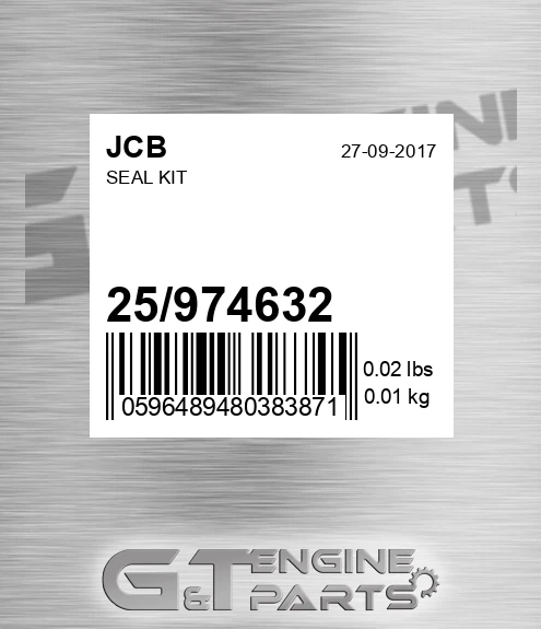 25/974632 Seal Kit