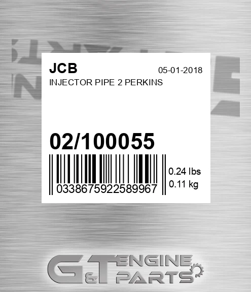 02/100055 Injector Pipe 2 Perkins