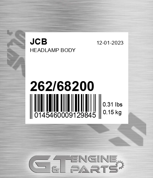 262/68200 Headlamp Body