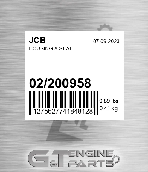02/200958 Housing & Seal for JCB