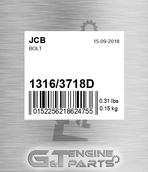 1316/3718D Bolt