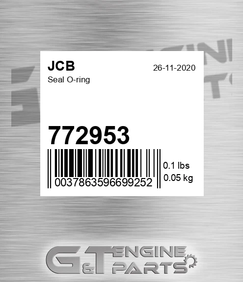 772953 Seal O-ring