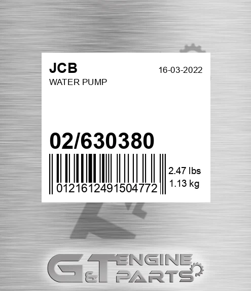 02/630380 Water Pump