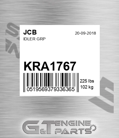 KRA1767 Idler Grp