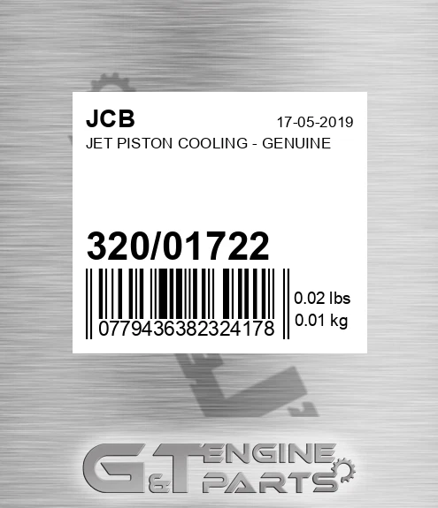 320/01722 Jet Piston Cooling - Genuine
