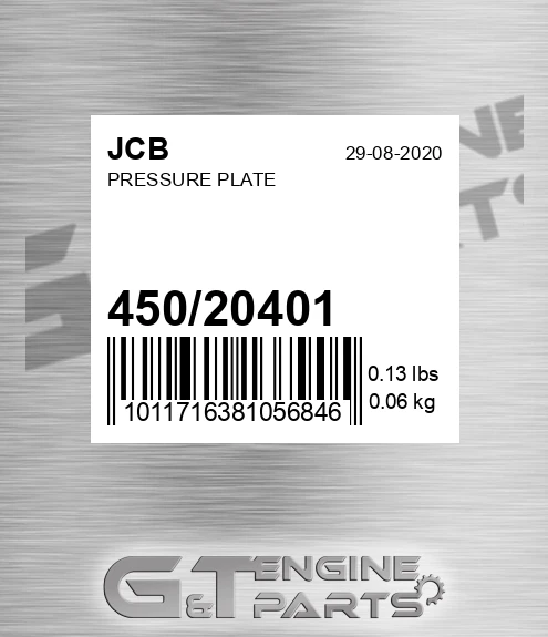 450/20401 Pressure Plate