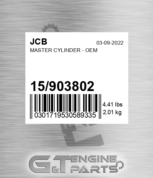 15/903802 Master Cylinder - Oem