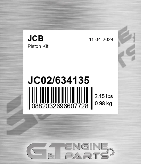 JC02-634135 Piston Kit