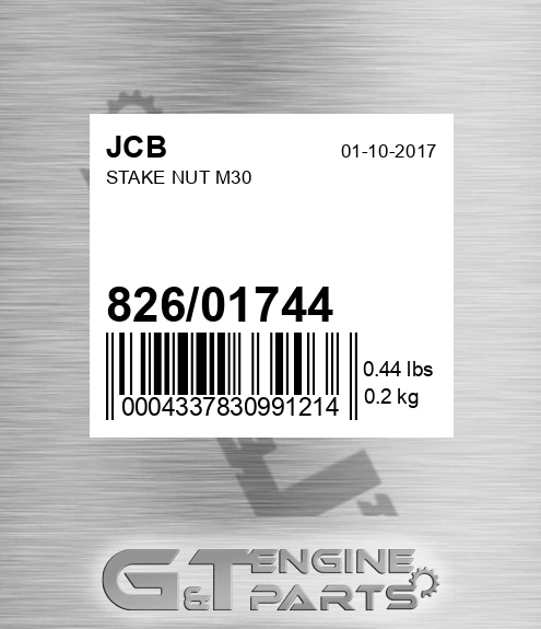 826/01744 Stake Nut M30