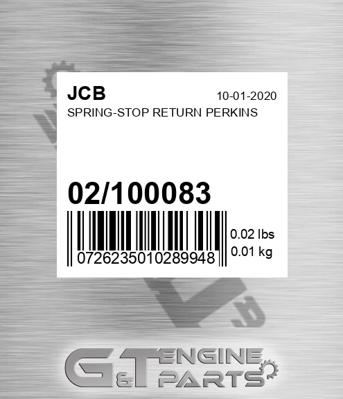 02/100083 Spring-stop Return Perkins