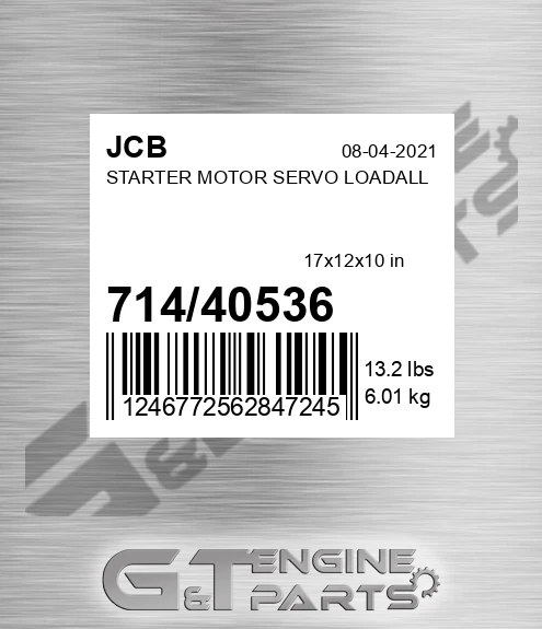 714/40536 Starter Motor Servo Loadall
