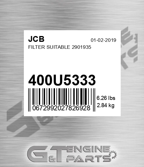 400/U5333 Filter Suitable 2901935