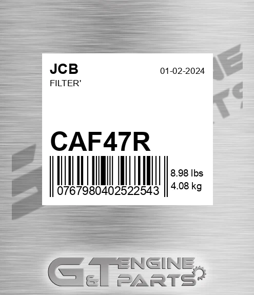 CAF47R Filter'