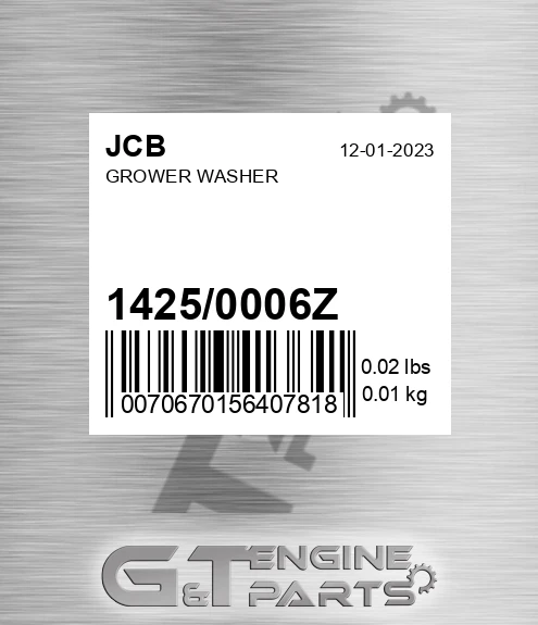 1425/0006Z Grower Washer