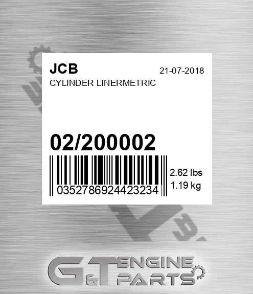 02/200002 Cylinder Linermetric
