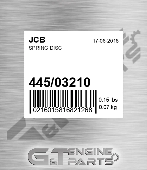 445/03210 Spring Disc