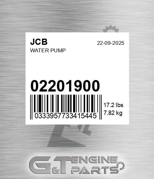 02201900 Water Pump